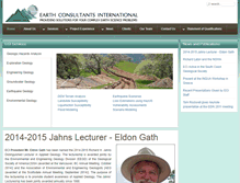 Tablet Screenshot of earthconsultants.com